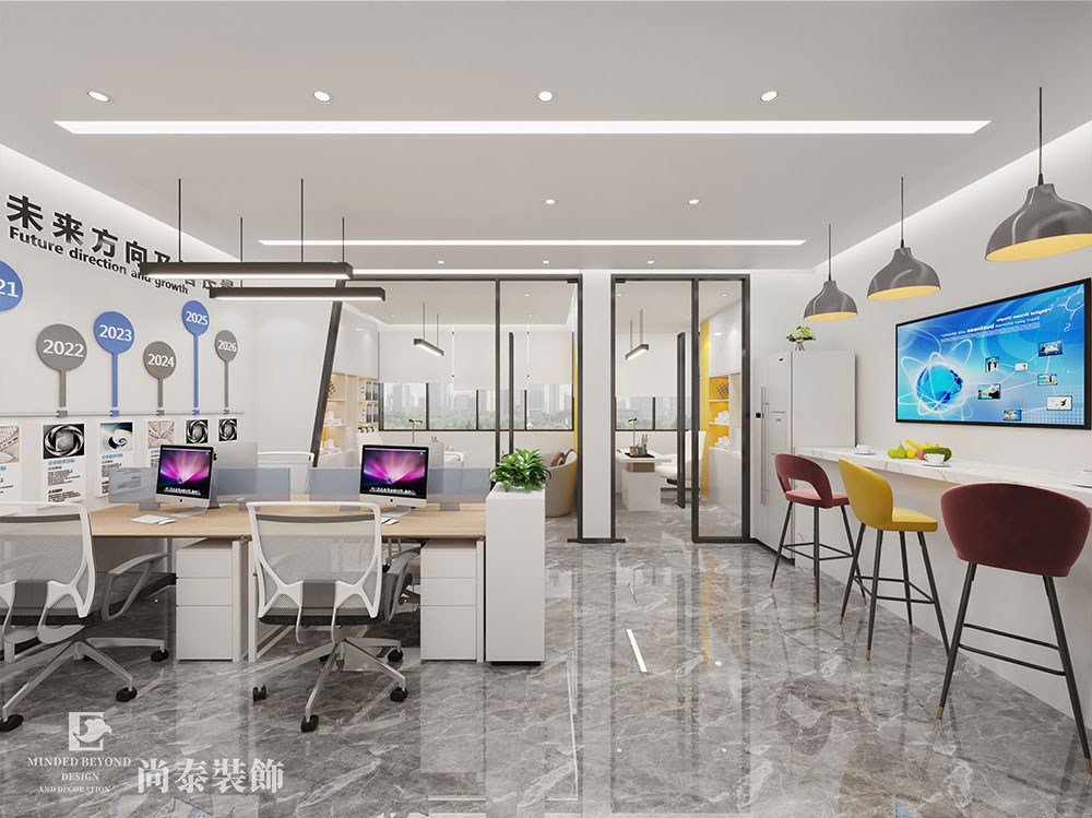 深圳寶安眾里創(chuàng)新社區(qū)互聯網辦公室裝修效果圖