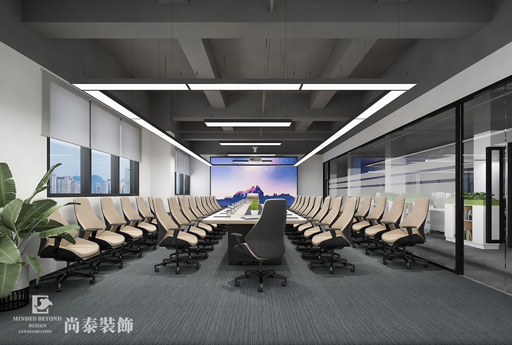 深圳龍崗AI小鎮(zhèn)教育資源公司廠(chǎng)房辦公室裝修設(shè)計(jì)